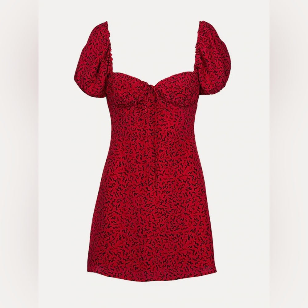 Realisation par venus dress in red squiggles